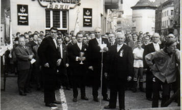 1967 Kirmesjunge Helmut Link mit Hans Konrath-Walter Flick und Heinrich Jungen